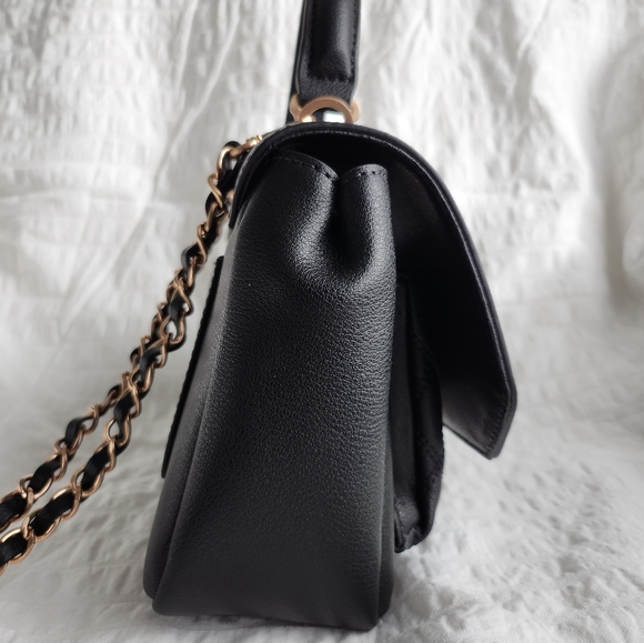 Jill by JillStuart Bonnie Quilted Mini Satchel Bag in Black - Picture 4 of 8